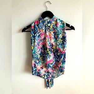 Rainbow halter summer shirt | Size 6–10